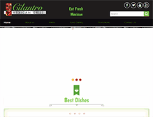 Tablet Screenshot of cilantromexican.com